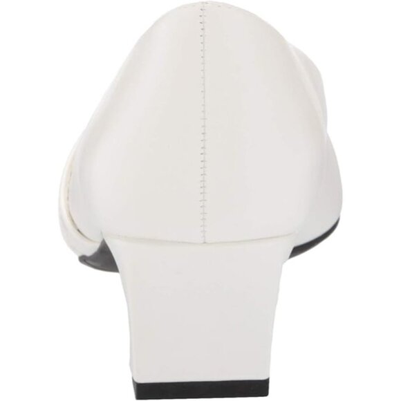 Easy Street Entice Size 8M Pumps Ivory Low Heel Dress Shoes Square Toe Comfort - Picture 10 of 14